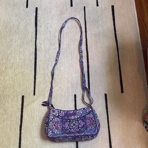 Vera Bradley Purple Crossbody Bag with Floral Design